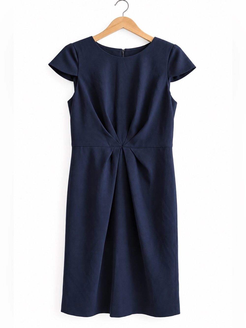 NWT J.Crew Navy Twist Front Desk to Date Dress Size 8
